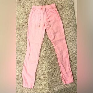 SOLD| Lilly Pulitzer Pink Taron Linen Pants EUC XXS